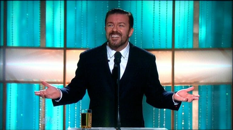 Ricky Gervais at Golden Globes