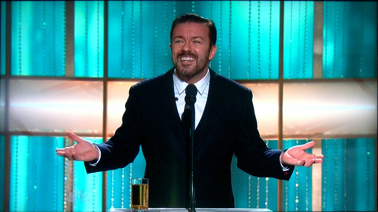 Ricky Gervais at Golden Globes